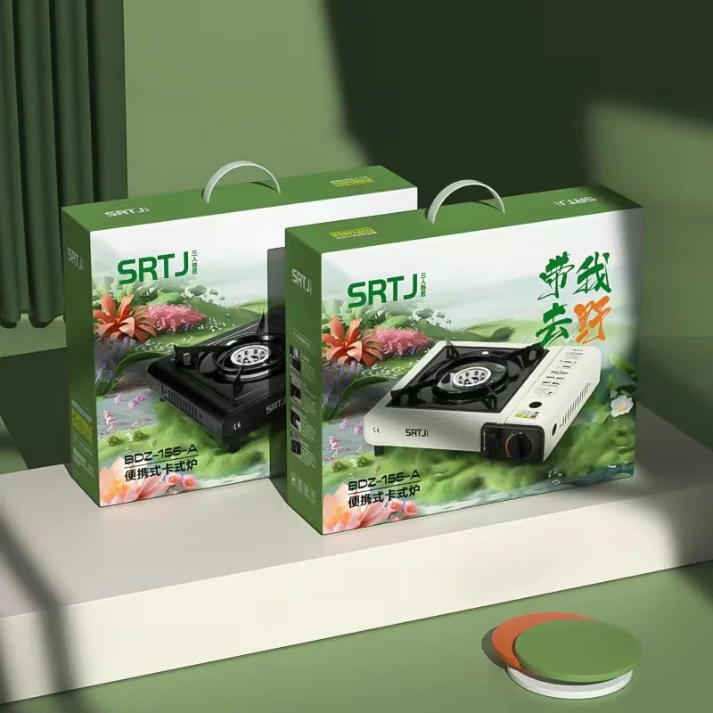 2025 Portable Butane Gas Stove Outdoor Cassette Stove for Hot Pot BBQ Camping Hiking Picnic Household Cooking