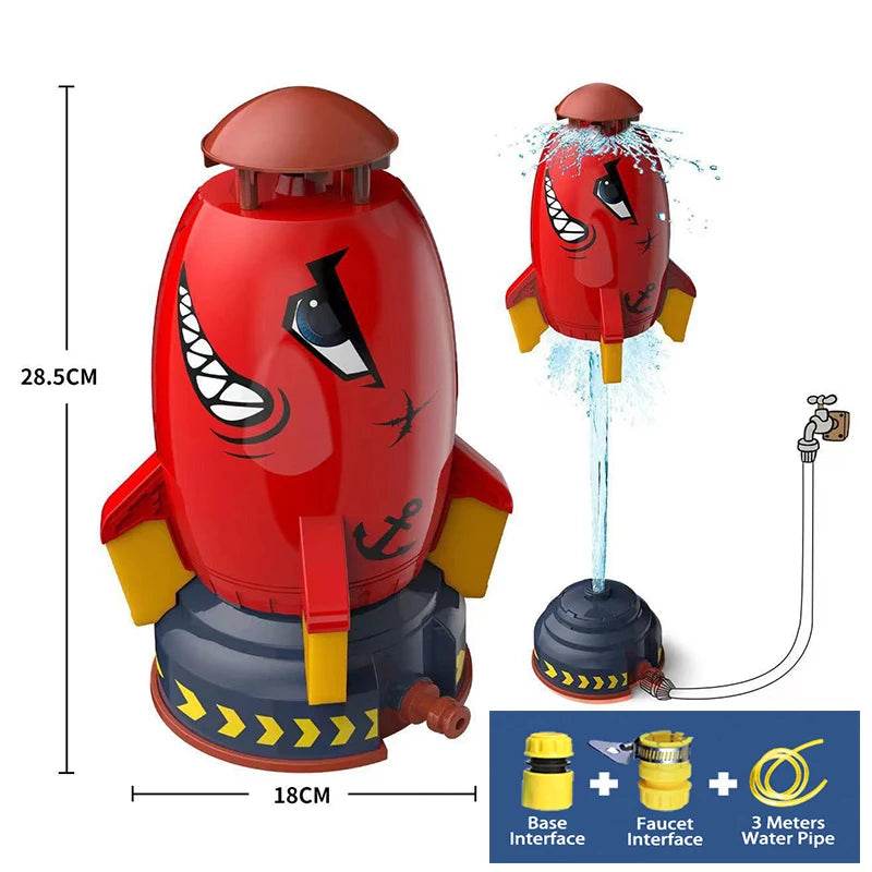 Water Pressure Lift Sprinkler Toy Fun Interaction In Garden Lawn Water Spray Toys for Kids Rocket Launcher Toys Outdoor Rocket - AIAZ