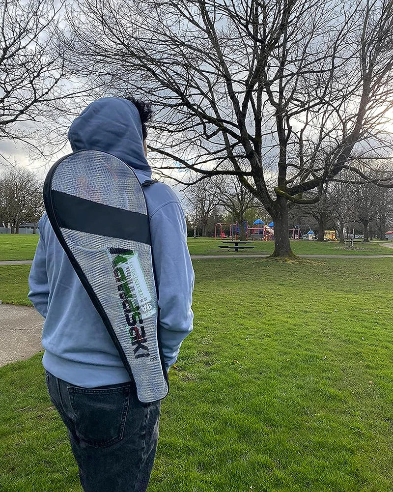 Kawasaki Badminton Set with 2 Badminton Rackets, 3 Shuttlecocks, and Carrying Badminton Bag Suit for Badminton Practice