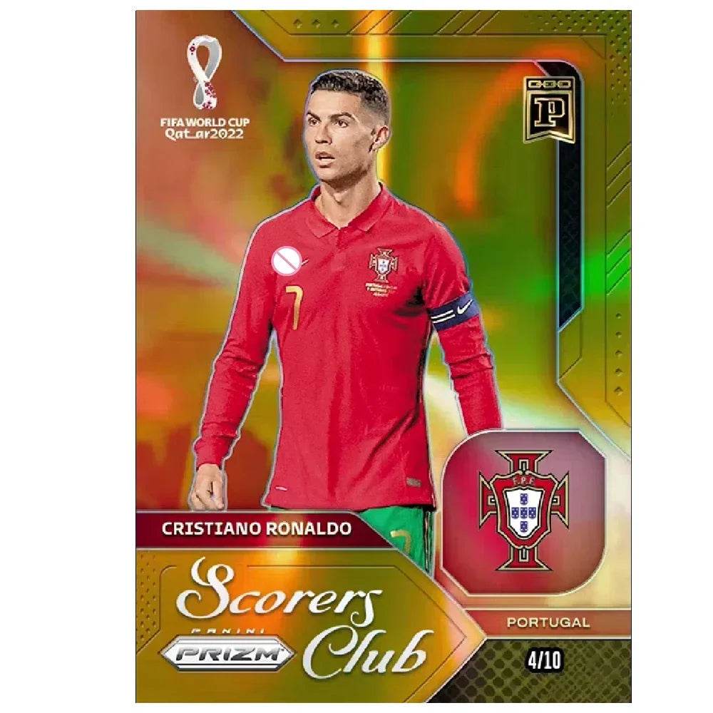 Panini collectible card laser flash DIY Messi Cristiano Ronaldo Kylian Mbappe David Beckham Card bricks Holiday gifts 1.5mmthick - AIAZ