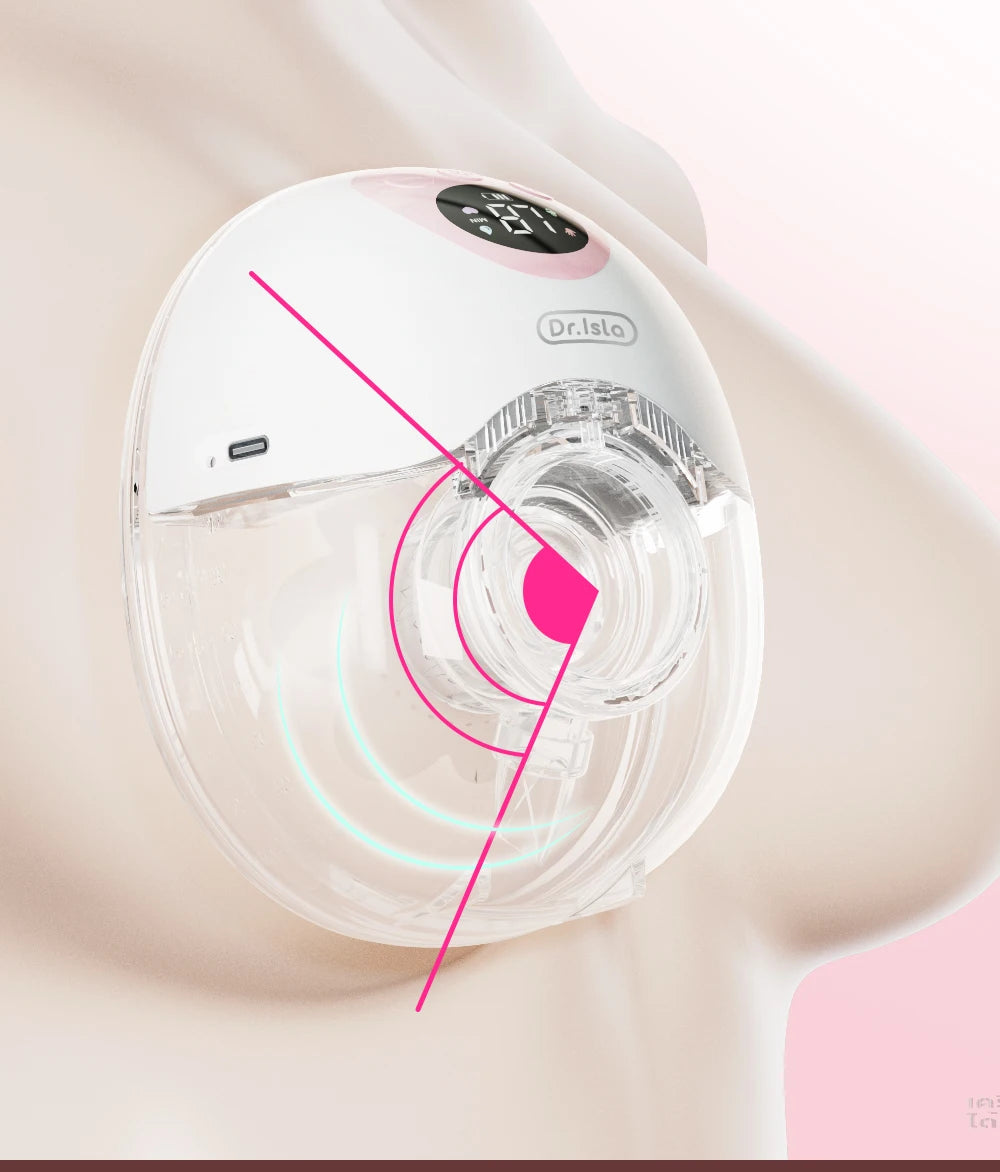 MAMIJOY 2PCS Wearable Electric Breast Pump 4 Modes 36Suction Levels Silent Leak-Proof Hands Free Breast Pumps Breastfeeding EB50