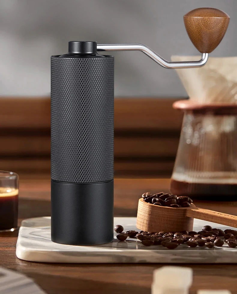 Manual Coffee Grinder Stainless Steel Conical Burr Adjustable Setting High Quality Portable Hand Grinder