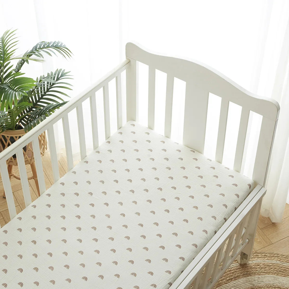 130*70cm Crib Fitted Sheets Soft Baby Bed Mattress Covers Print Newborn Toddler Bedding Set Kids Mini Cot Cotton 2024 Sheets