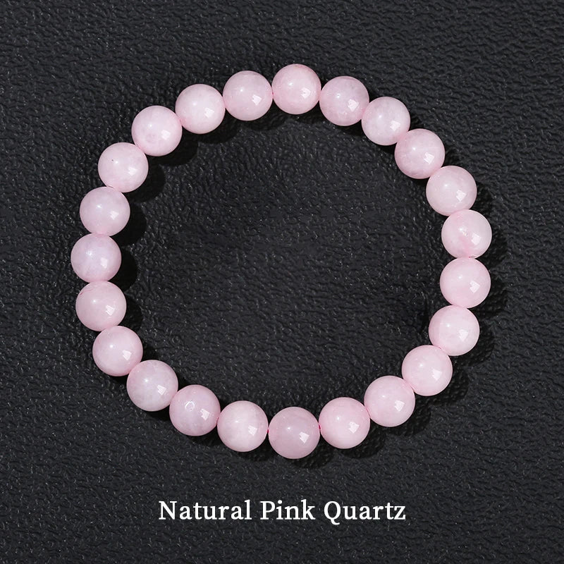 JD Natural Stone Lapis Lazuli Rock Quartz Amethyst Beads Bracelet for Women Men Reiki Healing Strand Bracelet Energy Jewelry