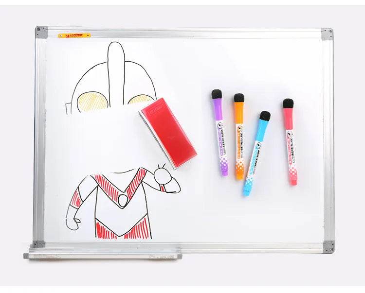 1 Set School Classroom Supplies Magnetic Erasable Whiteboard Pens Markers Dry Eraser Pages Children's Drawing Pen Board Markers - AIAZ