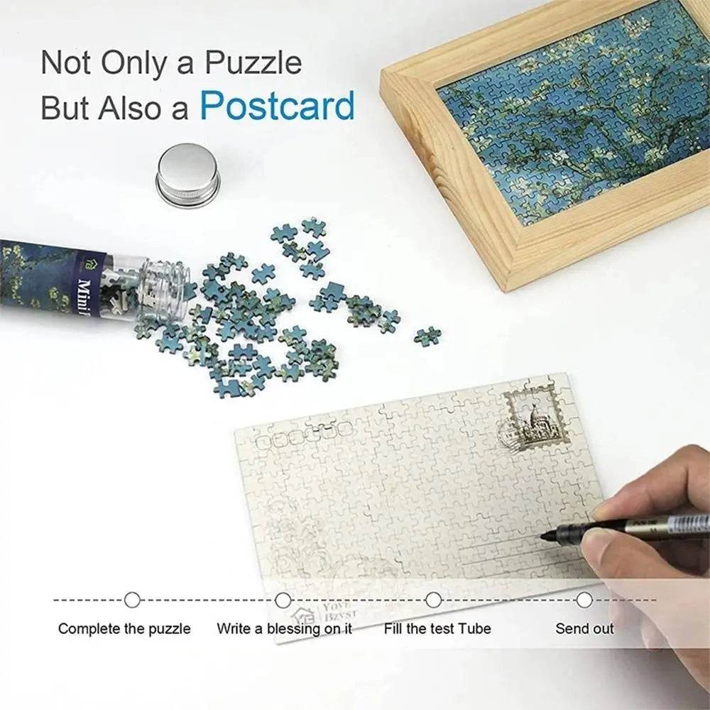 150PCS/Set Oil Painting Jigsaw Puzzles Mini Test Tube Oil Painting Jigsaw Gifts Family Educational Toys Adult Children - AIAZ