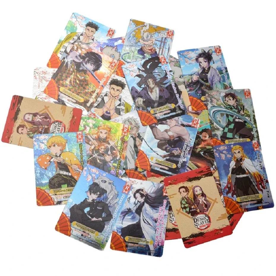 Flash Demon Slayer Cards Mugen Train SSP Card Ultra Rare Card Tanjirou Kamado Nezuko Character Collection Card - AIAZ