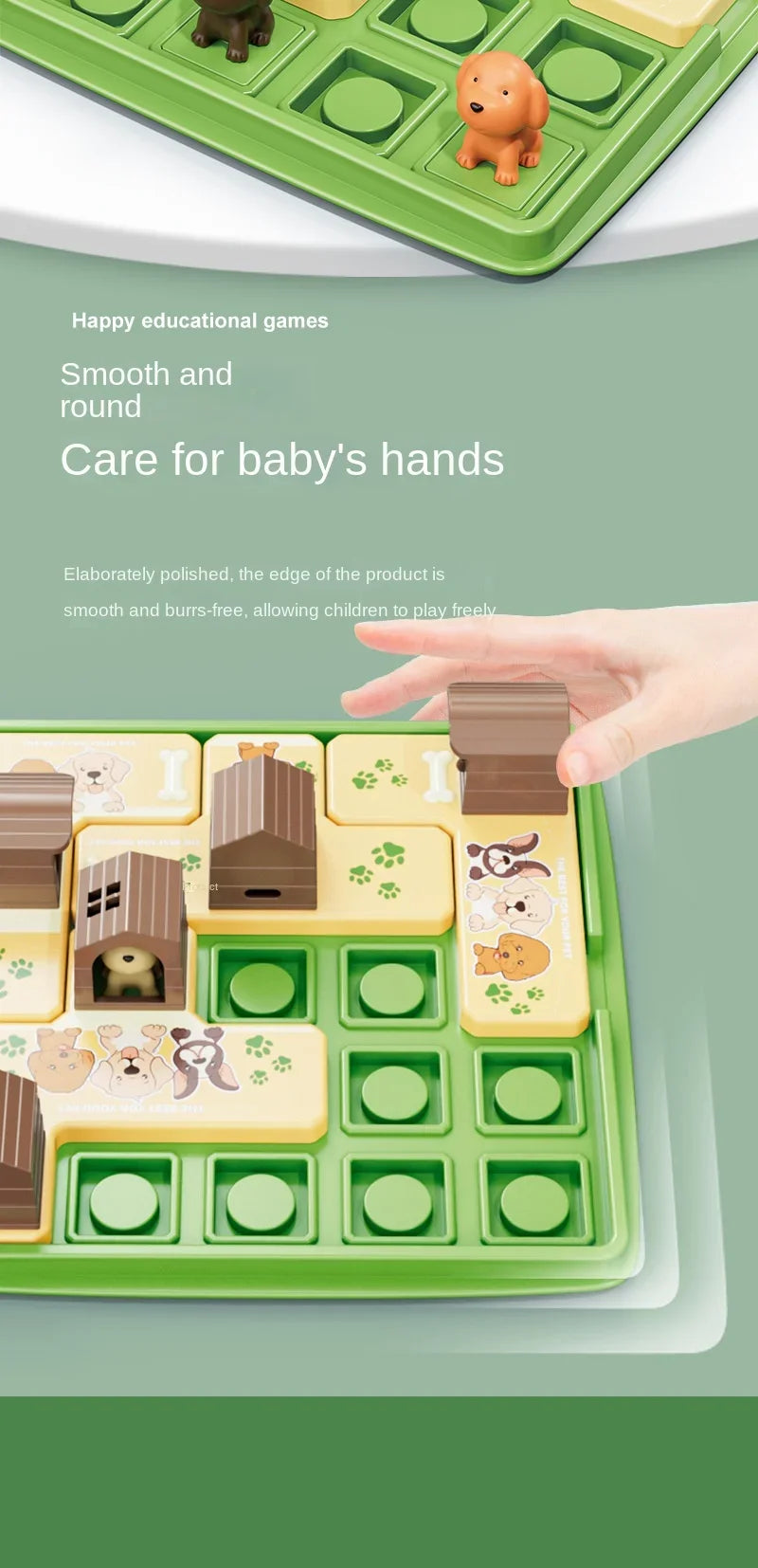 Children Logical Thinking Training Board Game Hidden Dog Maze Puzzles Educational Toys Parent-Child Interactive Children Gift