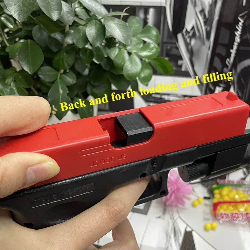 High quality soft bullet air gun manual G17 glock toy gun lower magazine laser outdoor sports CS game weapons children gift - AIAZ