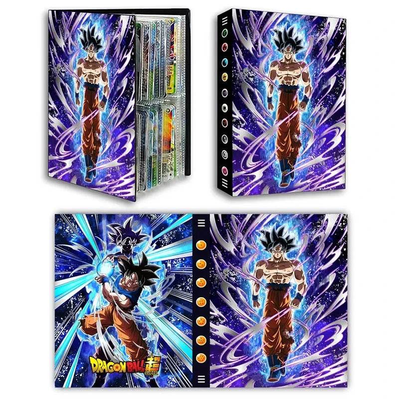 Dragon Ball Son Goku Vegeta Frieza 240pcs Card Album Book Game Card Holder Binder VMAX Game Card Collection Kids Toys Gift - AIAZ