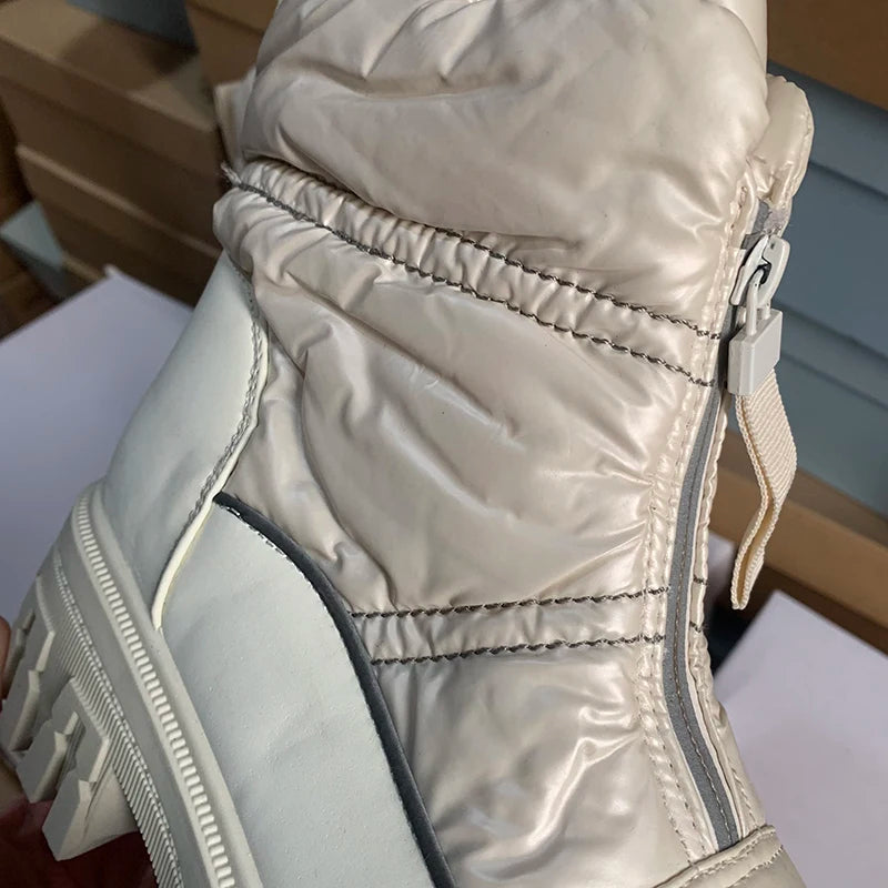 2024 Winter Snow Boots Women Plus Velvet Thickened Cold-resistant Warm Cotton Shoes Waterproof Non-slip Thick Sole