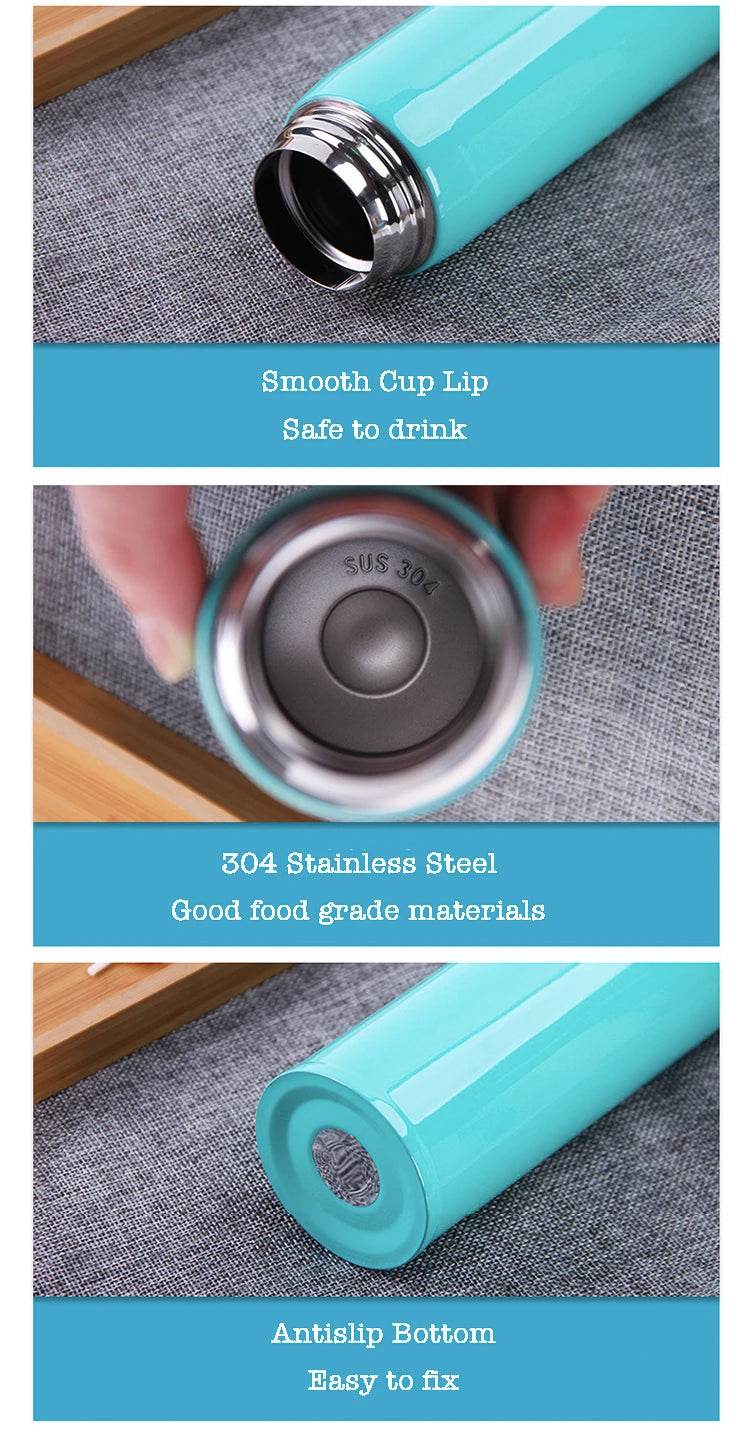 500ML Children's Thermos Bottle Vacuum Water Bottles 304 Stainless Steel Drinking Cartoon Cup School Water Bottle For Girls Kids - AIAZ