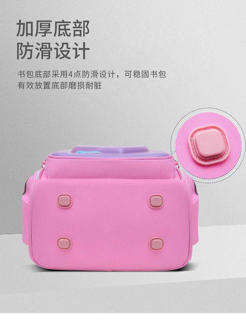 primary school bags for girls cute cartoon love heart pink school backpack student bookbag elementary school kids backpack - AIAZ