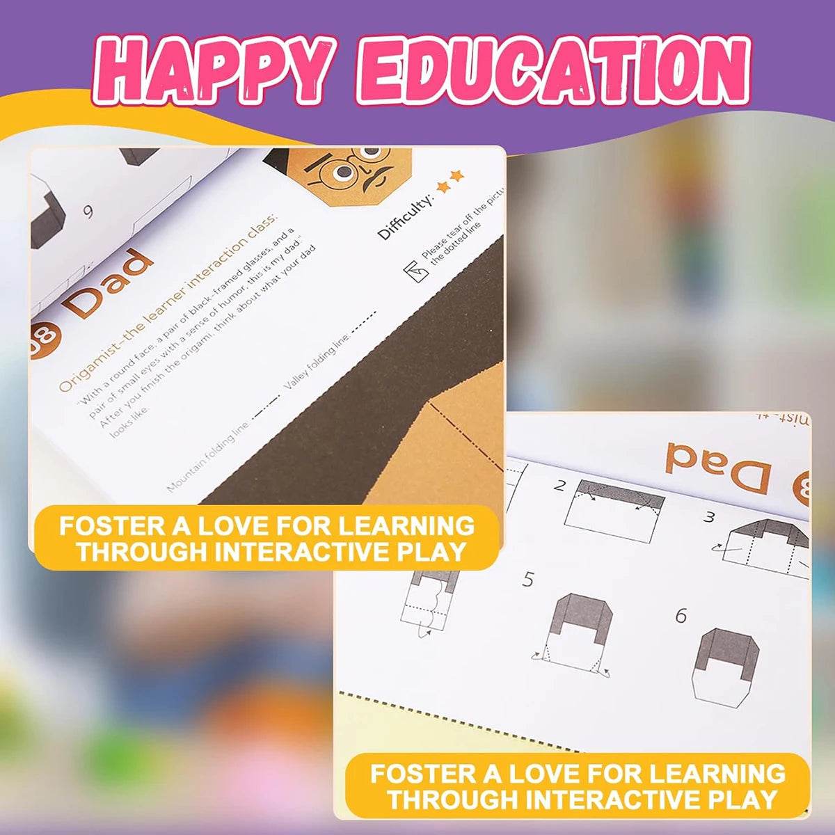 Origami Kit 30/96 Sheets Origami Paper Craft Guiding Book DIY Art Craft Projects Supplies for Beginners Children Kids Boys Girls - AIAZ