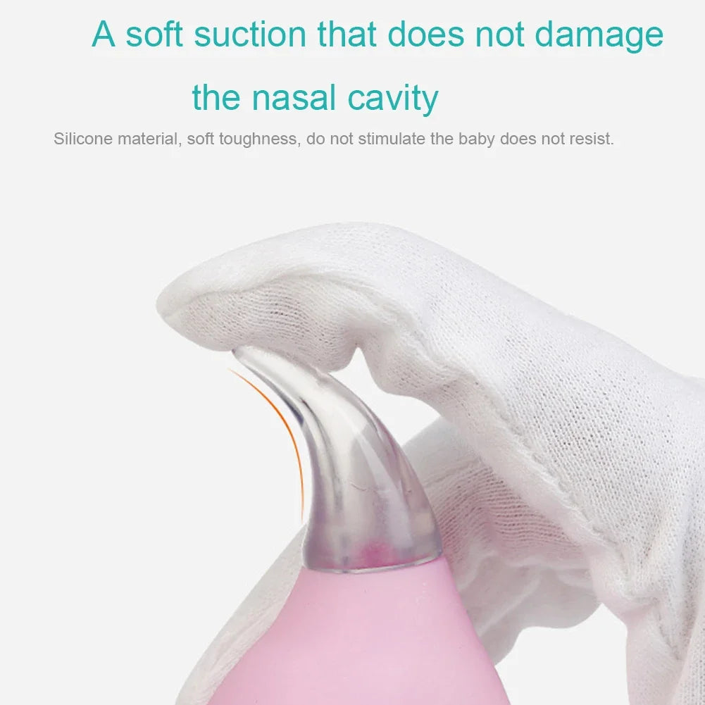Newborn Baby Nasal Aspirator Suction Soft Tip Mucus Vacuum Runny Nose Cleaner Cleaning for Boys Girls Kids