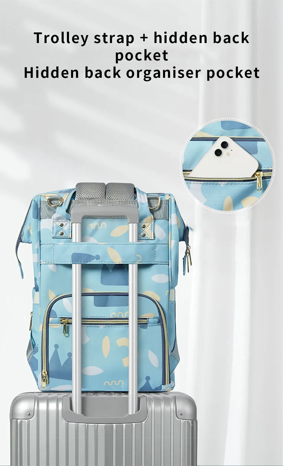 AIBEDILA Baby Diaper Bag Backpack Waterproof Mommy Travel Nappy Bag For Baby Care Maternity Stroller Bag Colorful Large Capacity