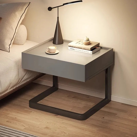 Simple Modern Night Table Storage Creative Nordic Aesthetic Luxury Nightstand Trendy Drawer Home Bedroom Furniture