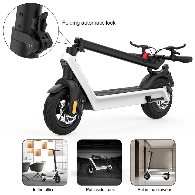 2024 X9 Self-Balancing Electric Scooter 10 Inch Max 40km/h New Design Adult Electric Moped Scooter Sale For USA Canada Warehouse