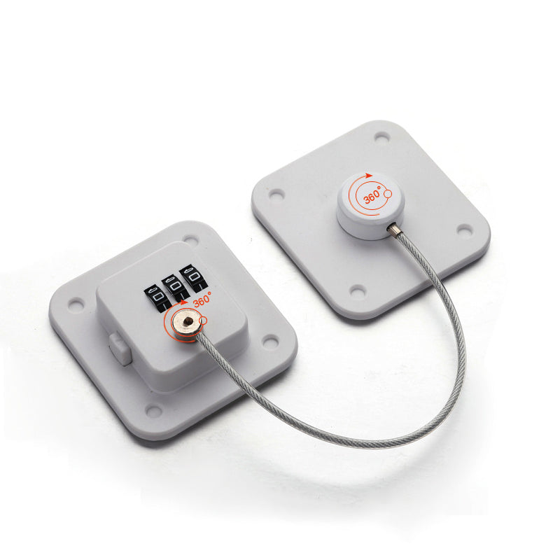 High-end Fridge Lock, Keep Your Food and Kids Safe with Our Refrigerator Lock - No Keys Needed, Combination Lock for Fridge, Pan