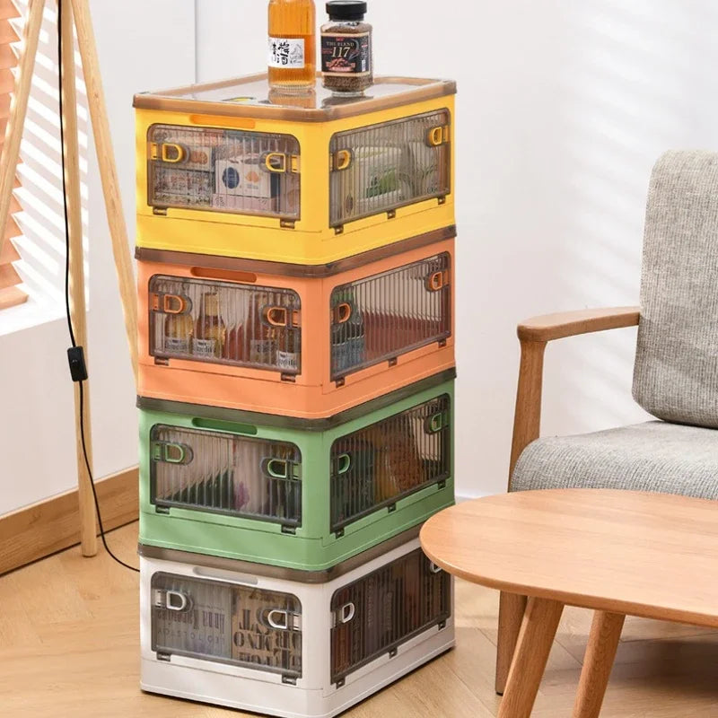 Household Plastic Transparent Sorting Wardrobe Clothes Toys Book Storage Box Folding Storage Box Shoes Storage Box Plastic Boxes