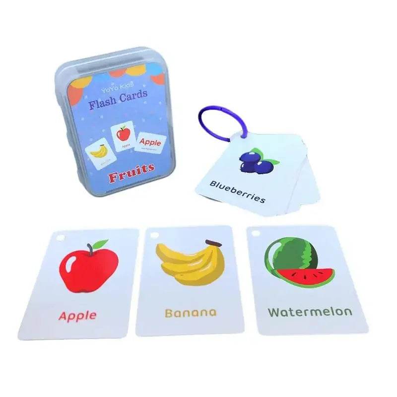 Kids English Words Learning Flashcards Reading Enlightenment Cards Home School Educational Toys Montessori Teacher Teaching Aids - AIAZ