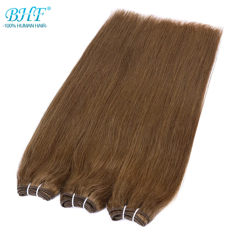 Russian Human Hair Bundles Weft 100% Remy Human Hair Weaves 100G /50G Hair Weaving Braiding Natural Straight Hair