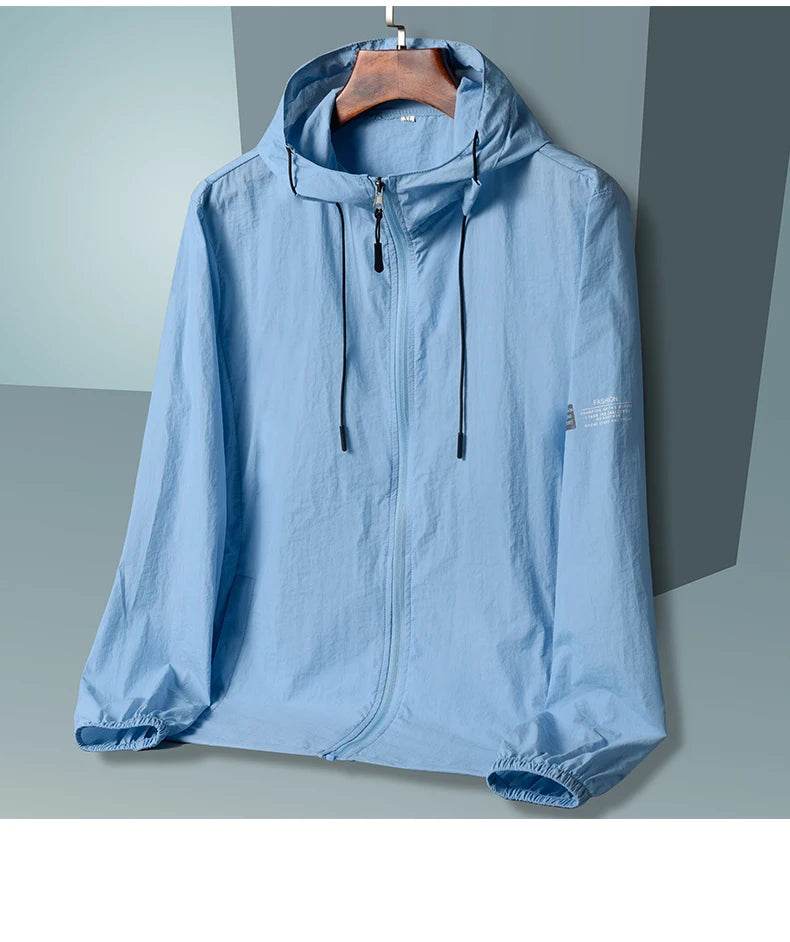 2025 Summer Hooded Jacket Men Women Sun Protection Clothing Fishing Hunting Clothes Quick Dry Skin Windbreaker - AIAZ