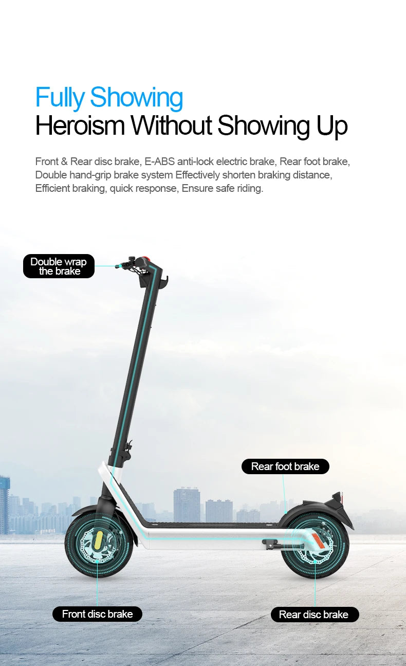 2024 X9 Self-Balancing Electric Scooter 10 Inch Max 40km/h New Design Adult Electric Moped Scooter Sale For USA Canada Warehouse