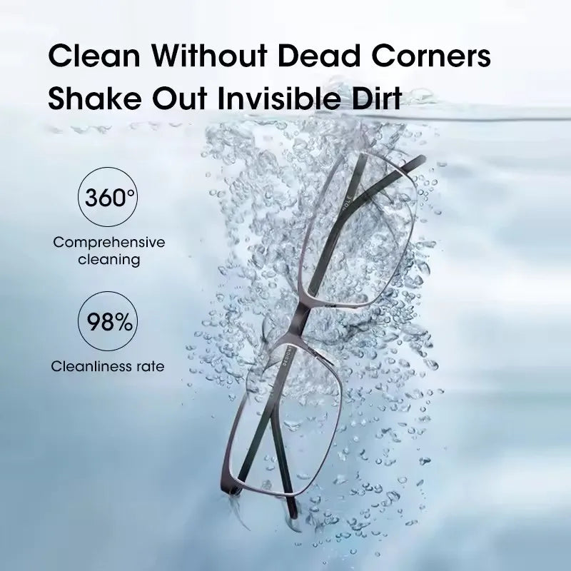 Ultrasonic Cleaner 35W Household Ultrasonic Glasses Jewelry Cleaner 500ML High-frequency Vibration Cleaning Multifunctional Tool