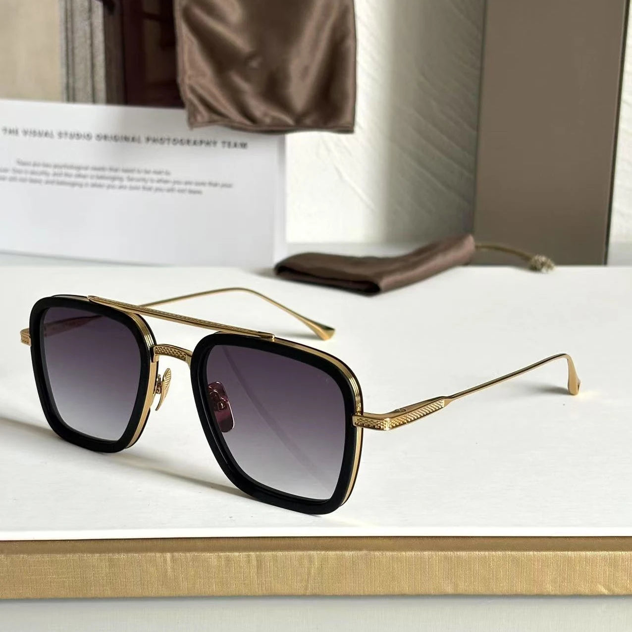 DT FLIGHT 006 Luxury Mens And Womens Sunglasses Top Quality 18K Designer Eyeglasses Acetate UV400