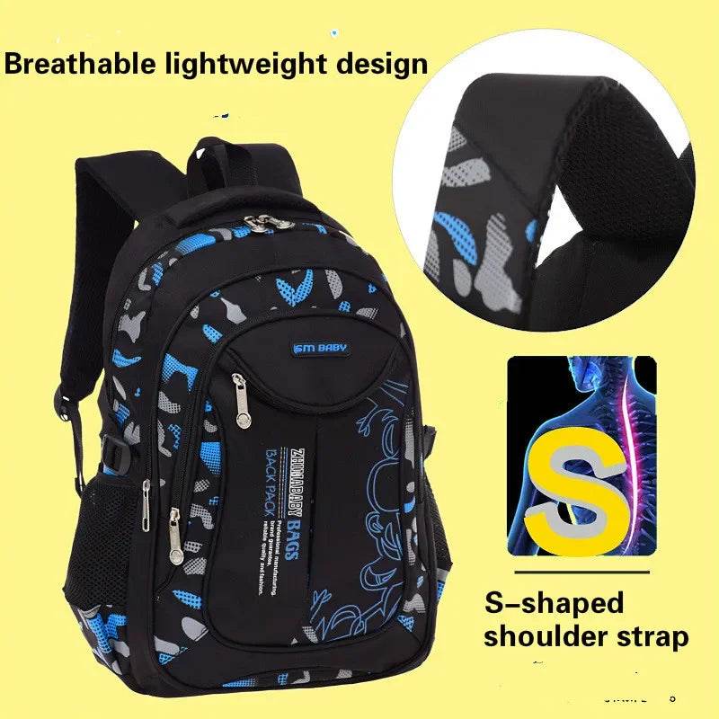 Kids backpack children School Bags For Boys orthopedic school Backpack Waterproof Primary Schoolbag book bag mochila infantil - AIAZ