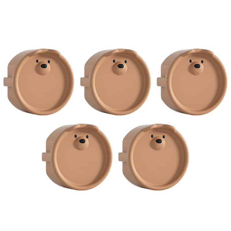 5Pcs Baby Safety Protection Socket Protective Cover Cute Cartoon Children Electric Shock Prevention Dust Protection Cover