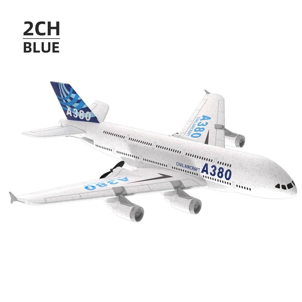 3Ch 2Ch A380 Rc Plane Glider Airplanes Remote Control Foam Aircraft Fixed Wing Aircraft 6 Gyroscope Model Airplane Toys Hobbies - AIAZ