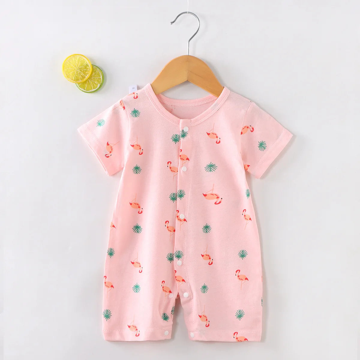 2025 New Baby Onesies Climbing Clothes Pure Cotton Summer Newborn Boys Girls Rompers Short-Sleeved Thin Harness Infant Clothes