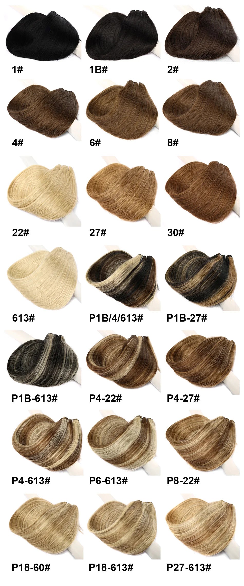 Russian Human Hair Bundles Weft 100% Remy Human Hair Weaves 100G /50G Hair Weaving Braiding Natural Straight Hair
