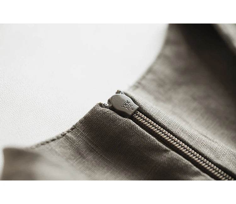 Linen Cotton Sleeveless Long Dress Vintage Slimming A Line Dress For Women Summer Solid O Neck Tank Robe Casual Clothes X1399 - AIAZ