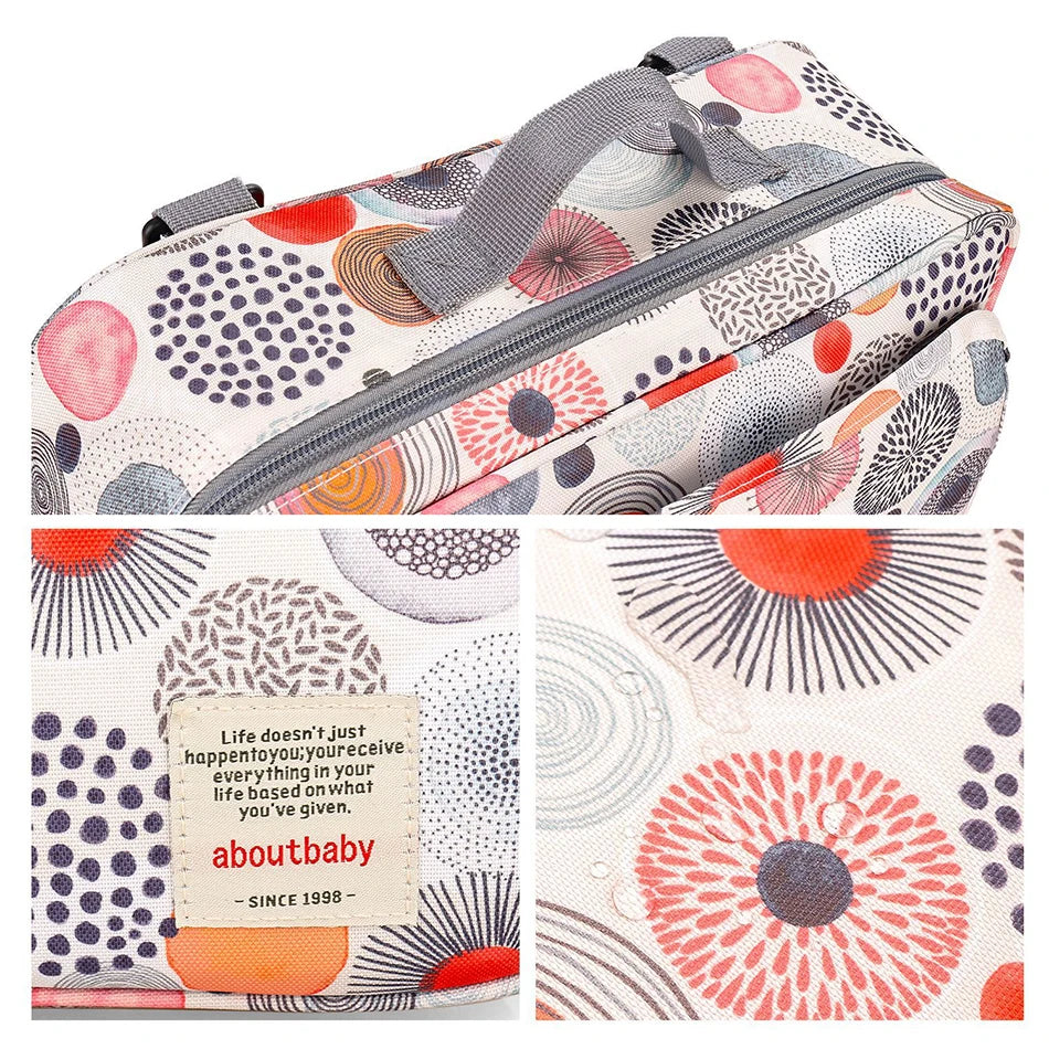 Women Multi-functional Messenger Bags Outdoor Waterproof Stroller Hanging Bag Baby Diaper Bags Adult Casual Cartoon Shoulder Bag