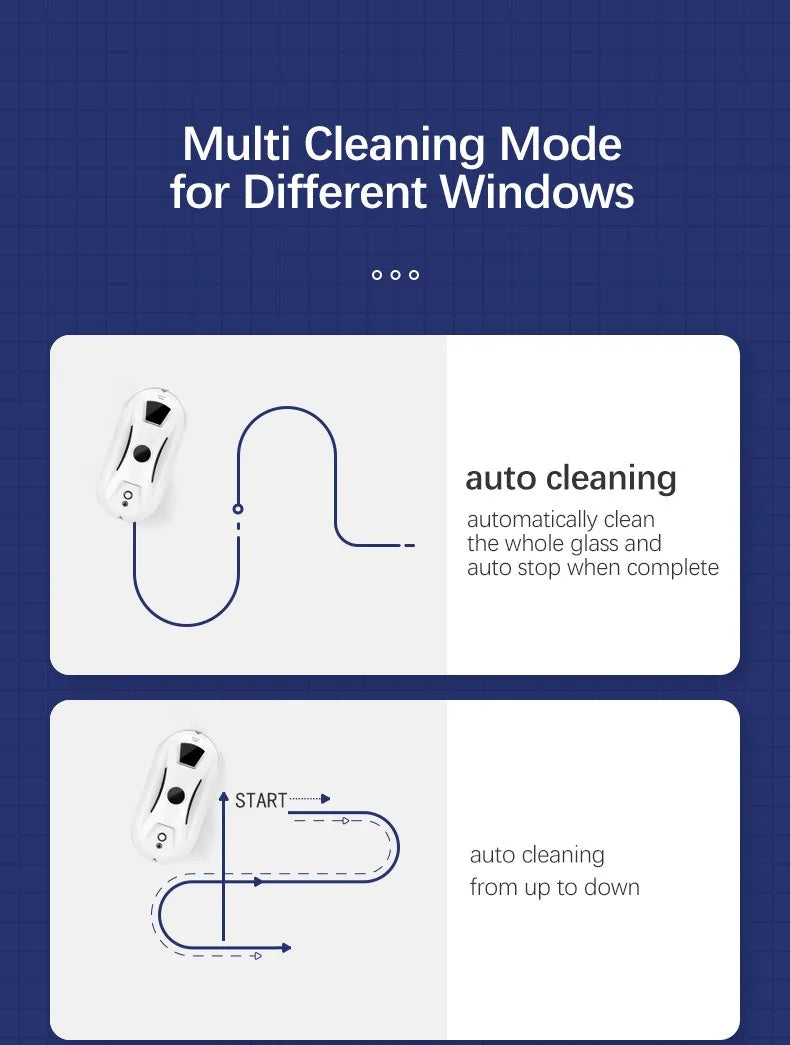 Window Cleaning Robot Window Washer Robot Home Appliance Vacuum Cleaner Window Cleaner Electric Glass With Remote Control