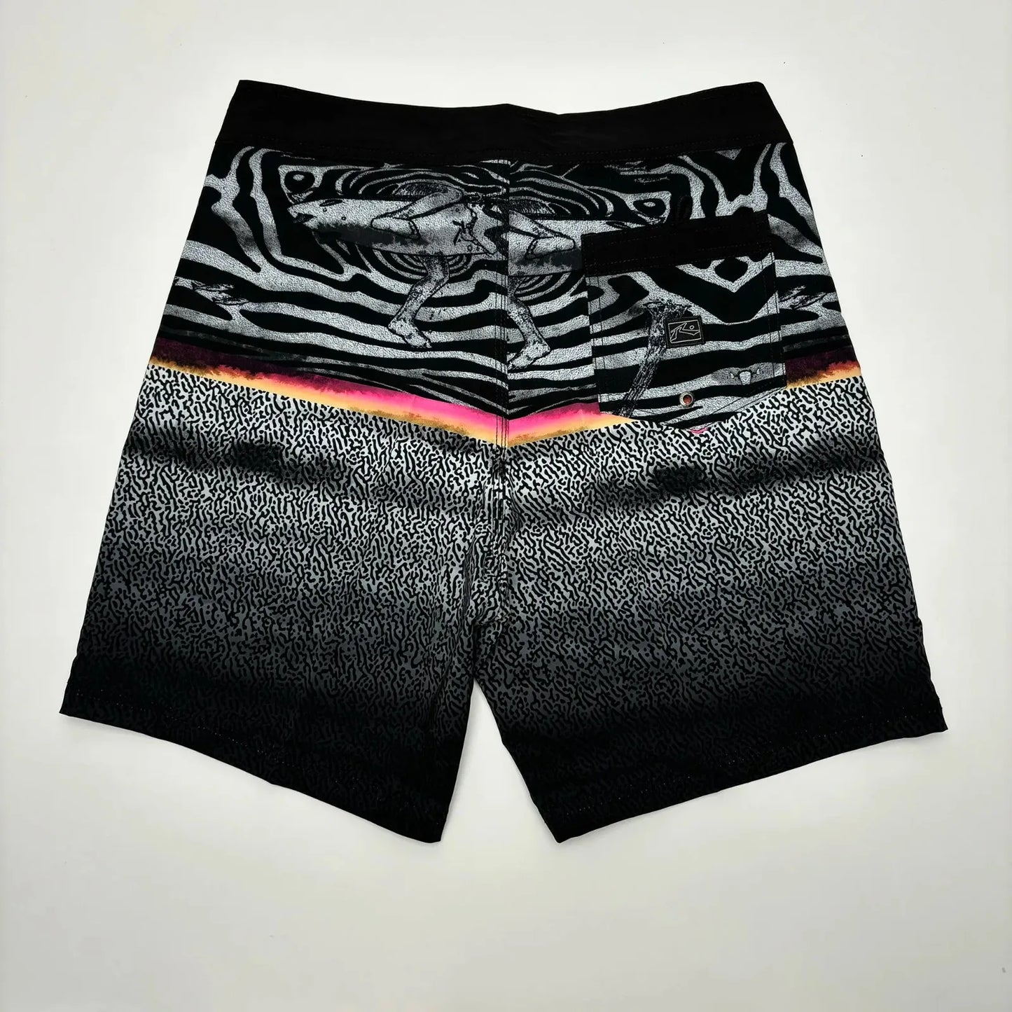 Brand Summer Printed Rusty Men's Shorts Surf Swim Trunks Lightweight Quick-dry Man Bermuda Beach Boardshorts Stretch with Pocket