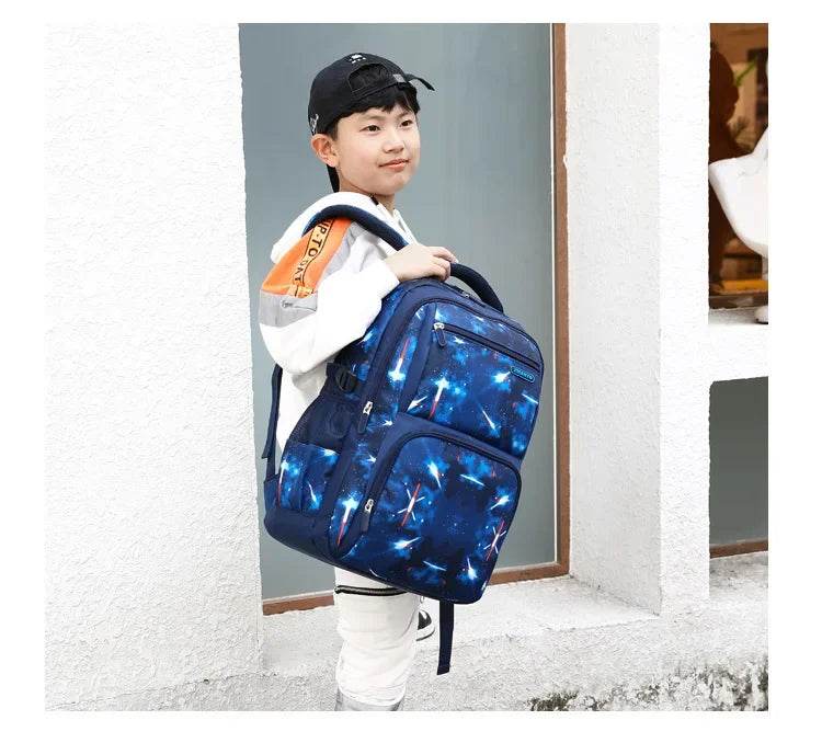 Boys Backpacks 3 Pieces Sets School Bags Large Size Bag For Teenagers Children Knapsack Big Boy Backpack Middle School Students - AIAZ