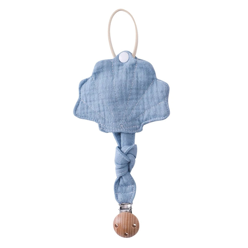 Baby Silicone Pacifier Clip Infant Newborn Sea Shell Shape Pacifier Chain Dummy Nipple Holder Clips Baby Pacifier Storage Box