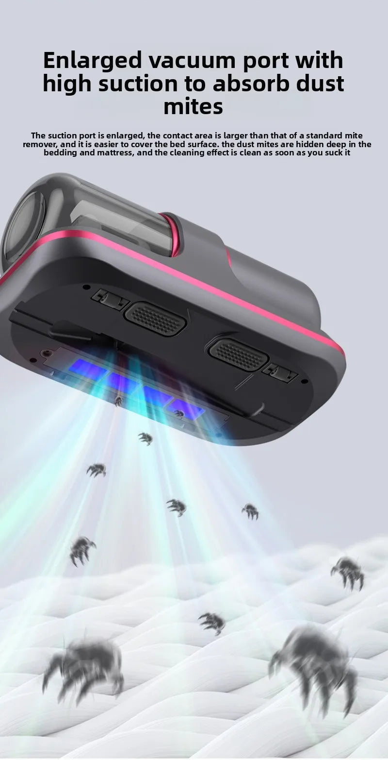 Mite Remover Household Bed Vacuum Cleaner Wireless Suction Bed Sterilizer Large Suction Remove Mites Pregnant Women and Children