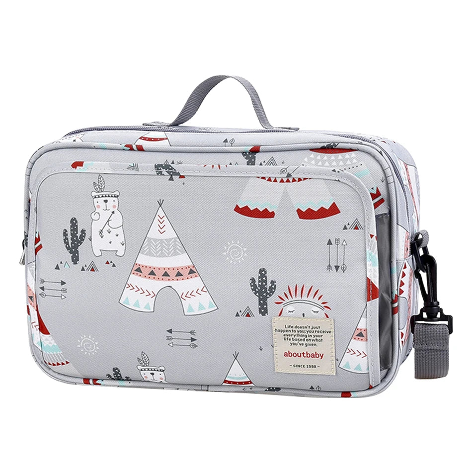 Women Multi-functional Messenger Bags Outdoor Waterproof Stroller Hanging Bag Baby Diaper Bags Adult Casual Cartoon Shoulder Bag