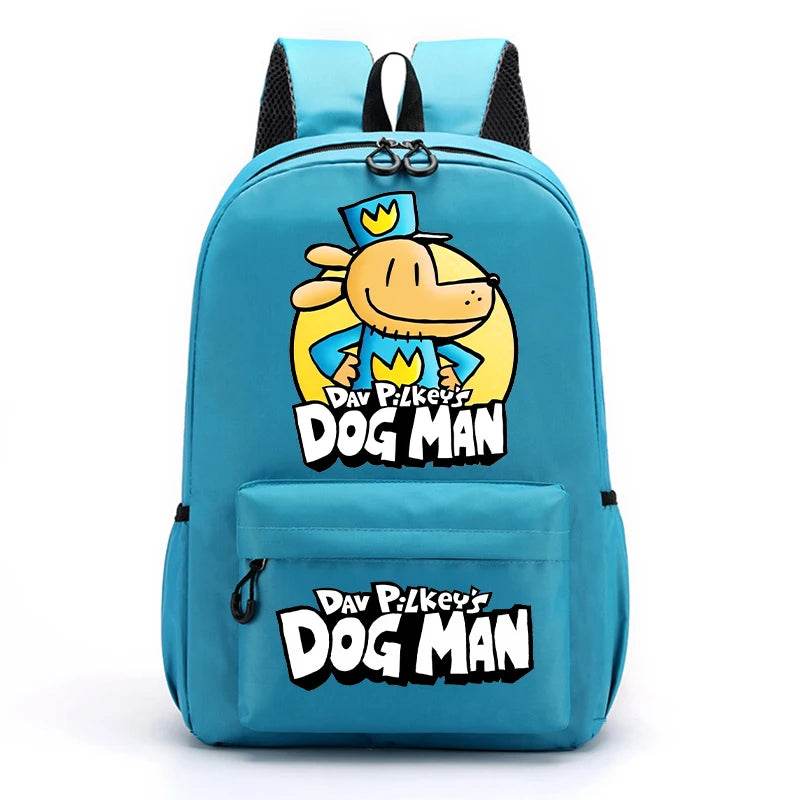 New Dog Man Kids Backpacks Boys Large-capacity School Backpack Cute Cartoon School Bags Children School Supplies Birthday Gifts - AIAZ
