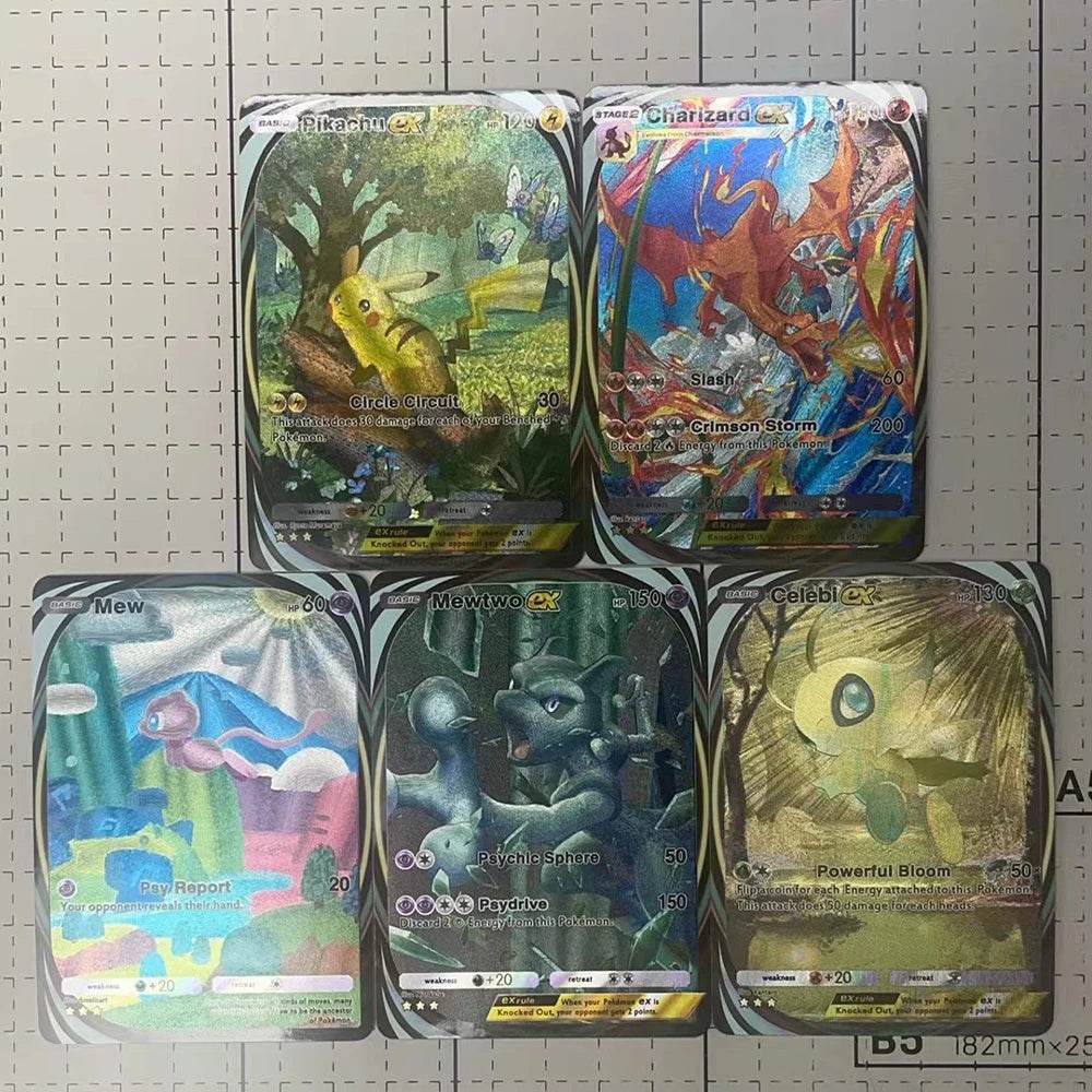 13PCS/SET NEW DIY Anime PTCG POCKET COLLECTION CARD WIGGLYTUFF TATSUGIRI ENGLISH VERSION Embossed Texture Flash Card Child Gift - AIAZ