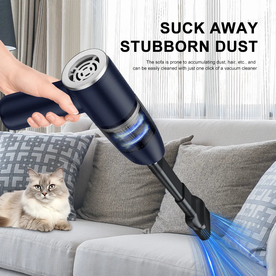 Handheld Portable Dualuse Wireless Vacuum Cleaner Household Car Mounted High-power 3500pa Suction Multifunctional Vacuum Cleaner