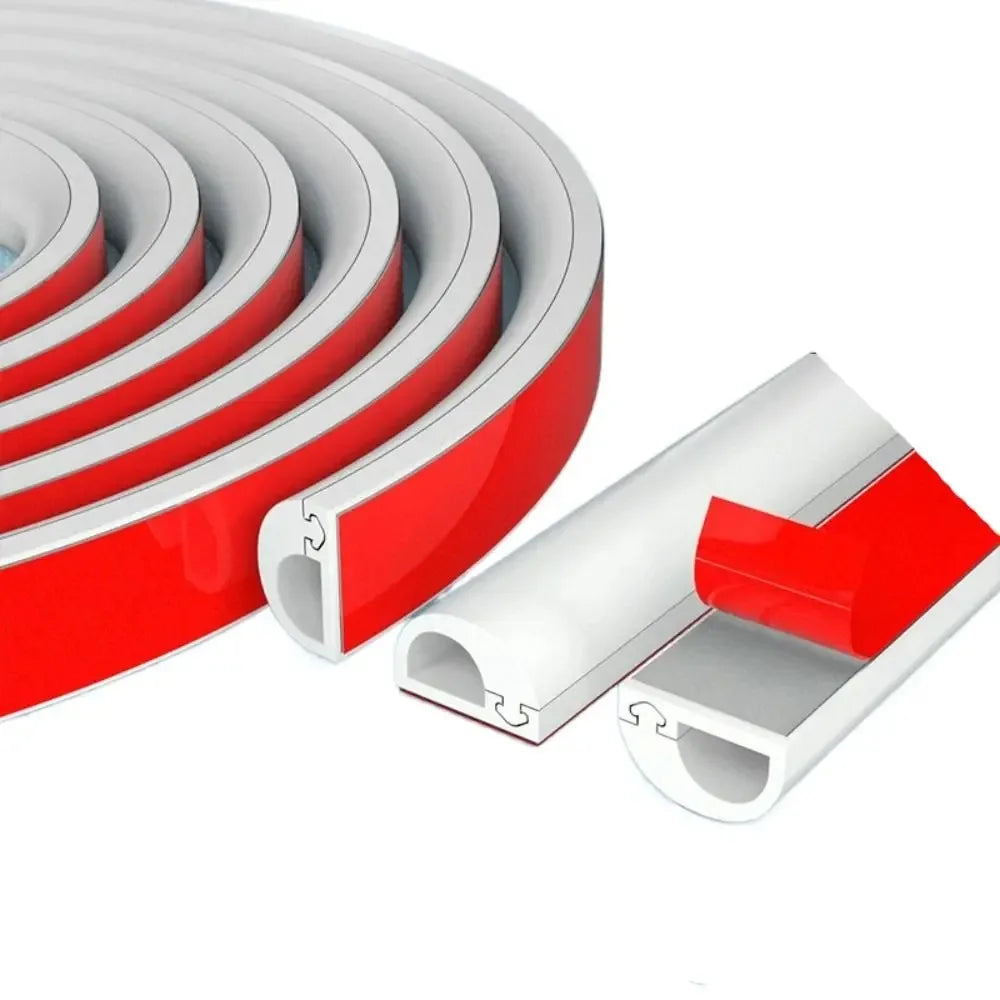 1PC 39.37in/78.74in/118.11in Cable Hider Free Cutting Easy Installation Cable Tidy Hide Wall Floor Wires