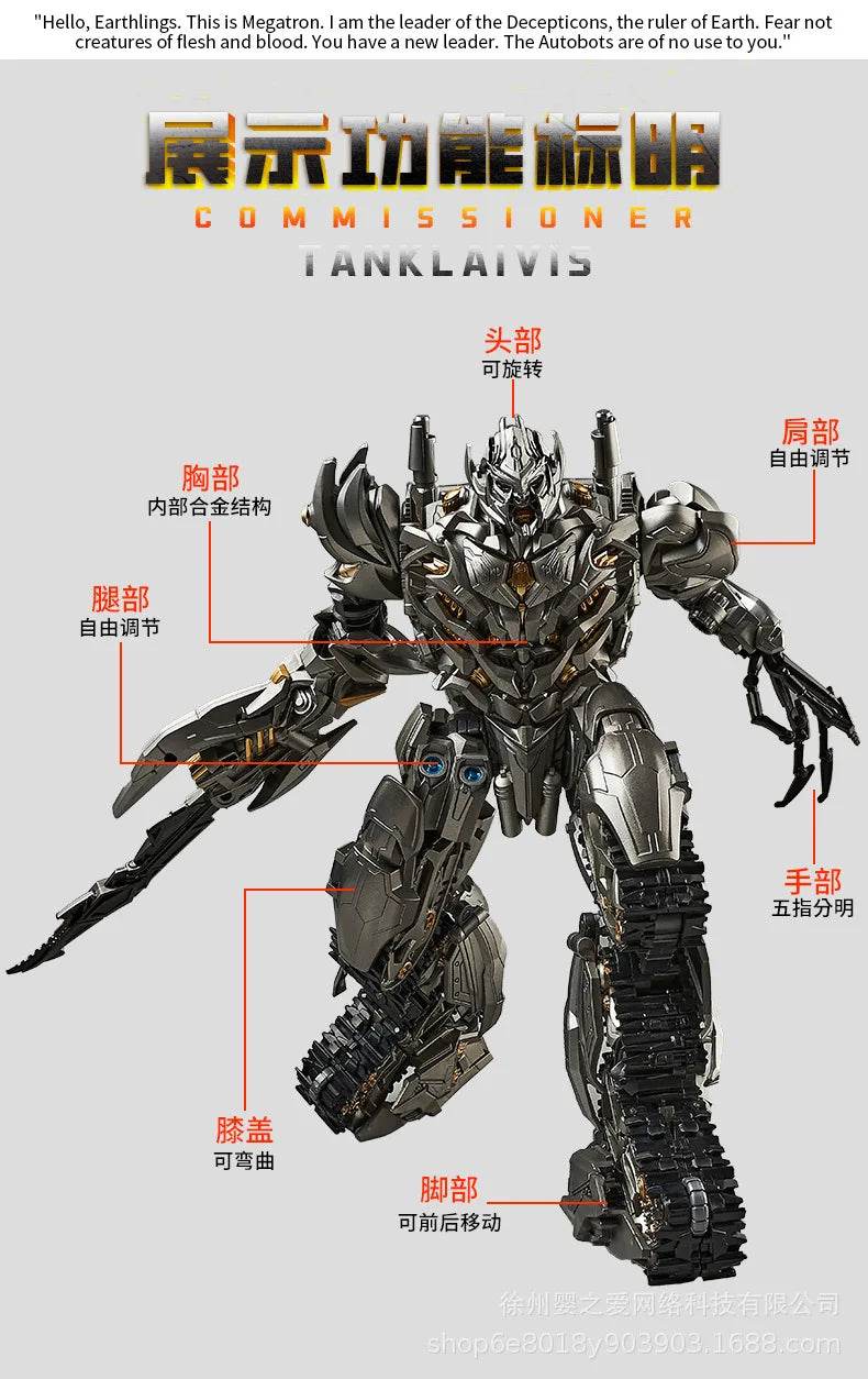 30cm Transformation Megatron Optimus Prime Bumblebee Deformation Movie G1 Anime Figure Action Figure Alloy Robot Mode Toys Gifts - AIAZ