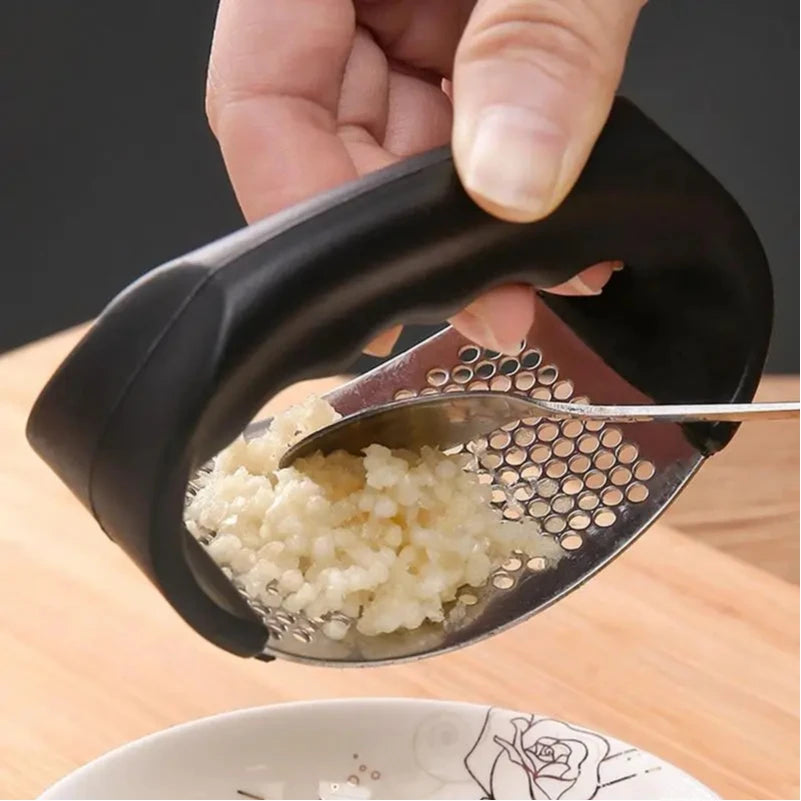 Stainless Steel Garlic Press Crusher Manual Minced Garlic Chopped Garlic Cutting Mince Tools Fruit Vegetable Tool Kitchen Gadget