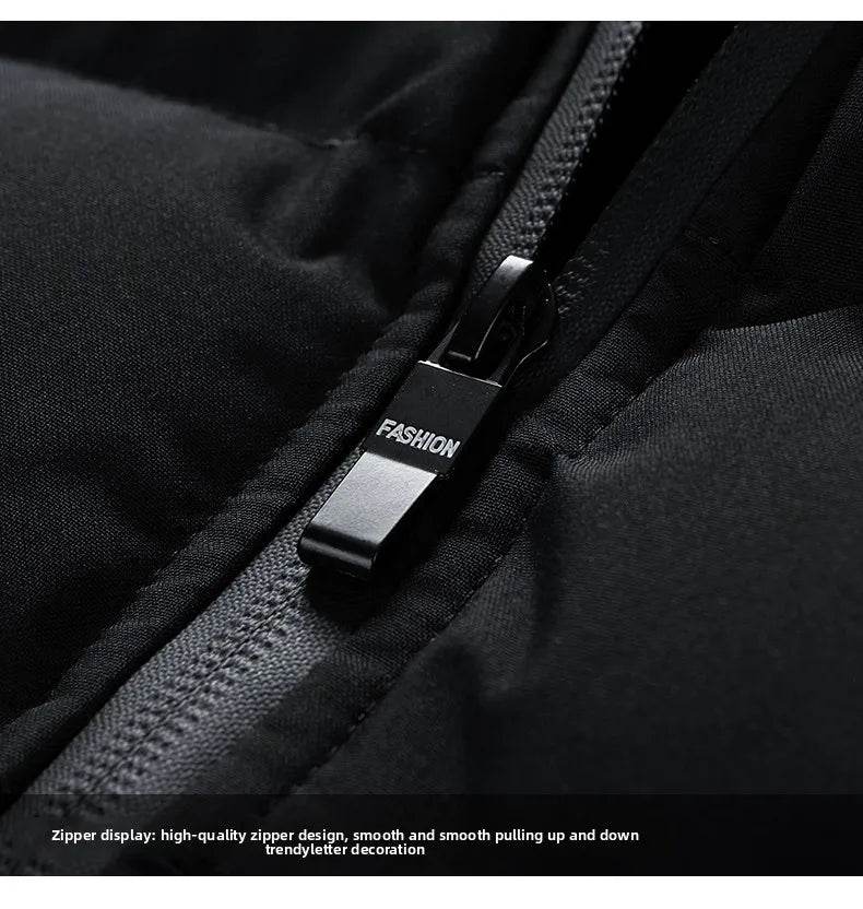 New Men's Outdoor Fashion Trend Windproof Warm Cotton Clothes Comfortable Versatile Breathable Sports Leisure Collar Jacket - AIAZ